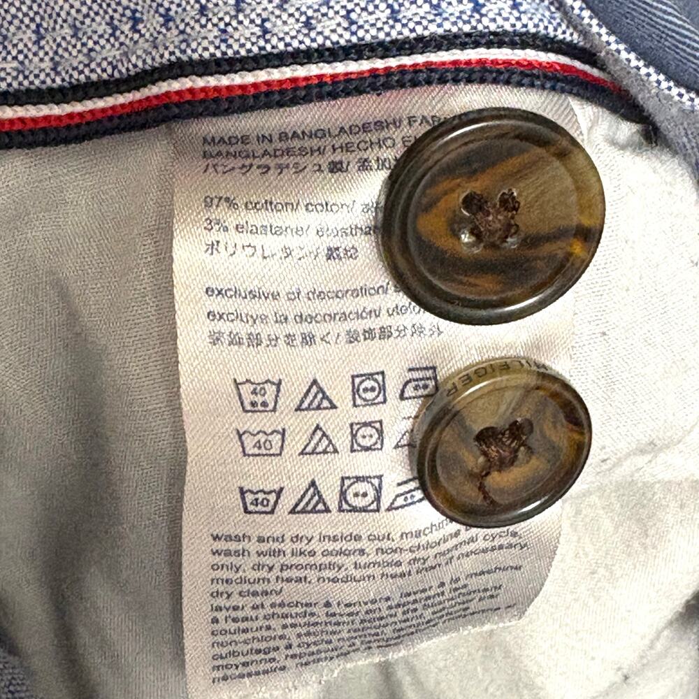 Tommy Hilfiger Shorts, Blue Cotton Stretch, Chinos, Men's Size 30 - Picture 4 of 4